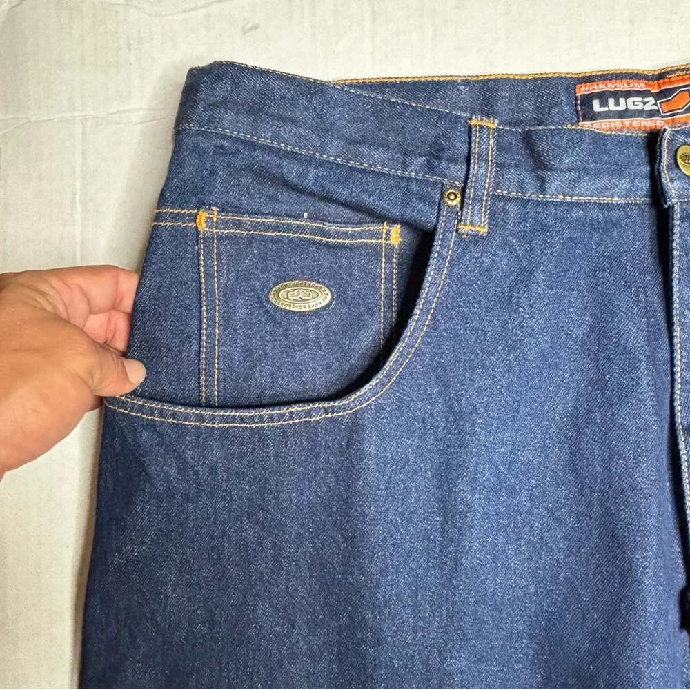 Vintage Dead Stock Y2K LUGZ Baggy Fit Cargo Denim Jeans